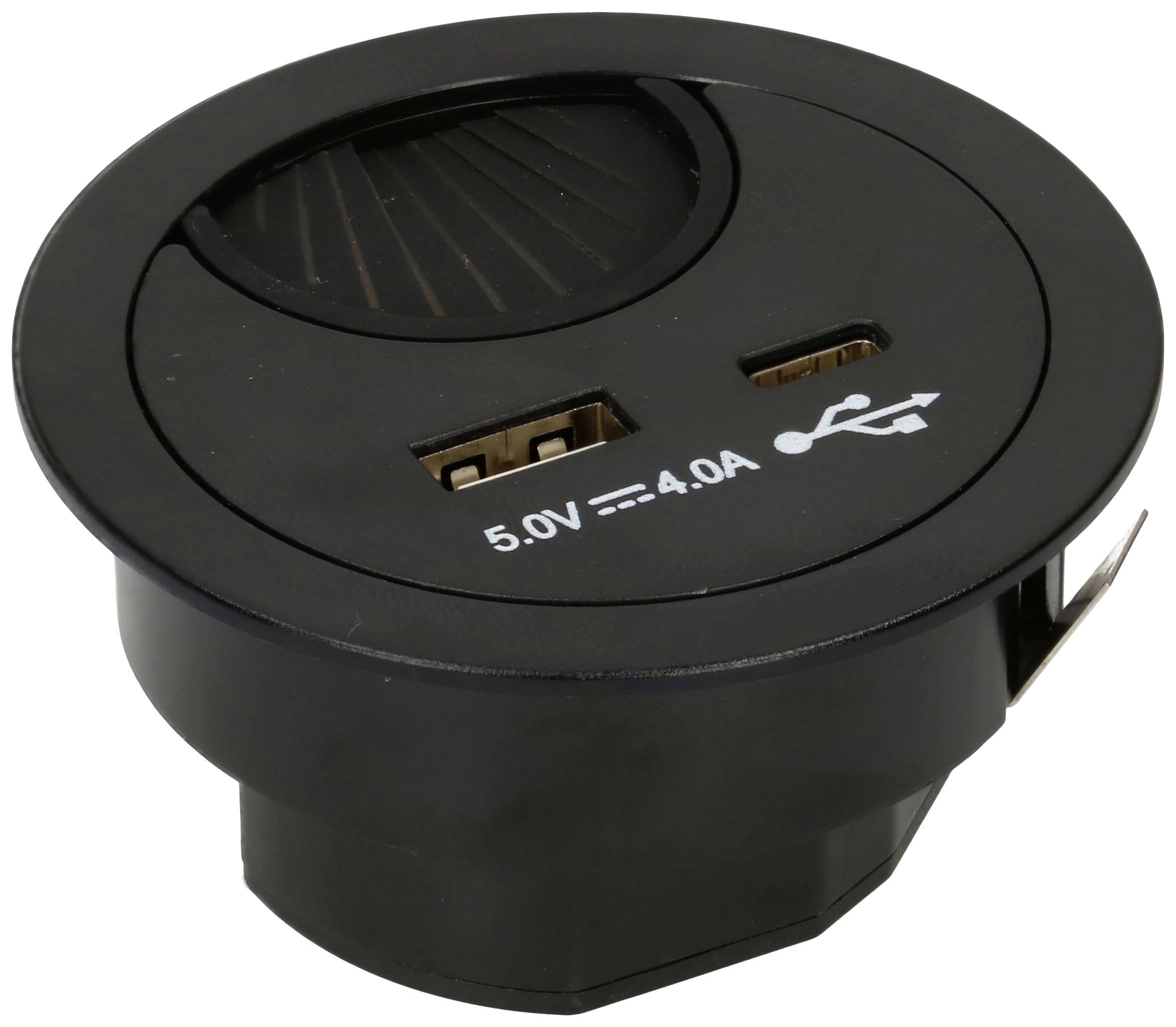 MH Office Line 166892 Panneau de connexion de table noir