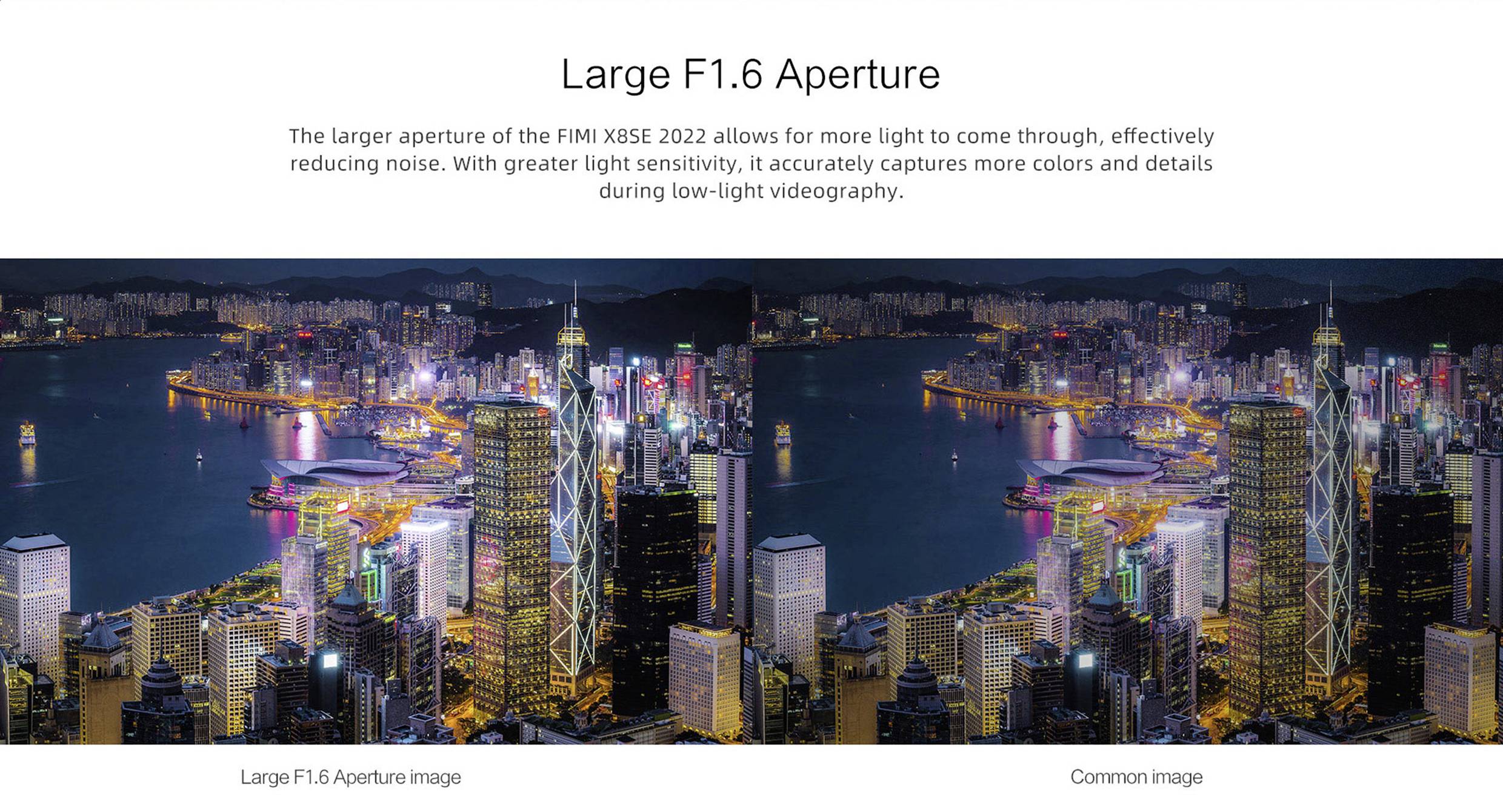 Xiaomi FIMI X8SE 2022 V2 standard with Megaphone Drone quadricoptère prêt à voler (RtF) prises de vue aériennes blanc