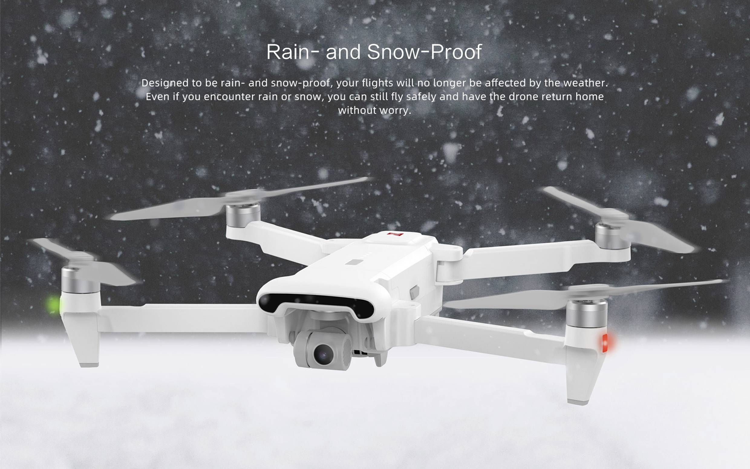 Xiaomi FIMI X8SE 2022 V2 standard with Megaphone Drone quadricoptère prêt à voler (RtF) prises de vue aériennes blanc