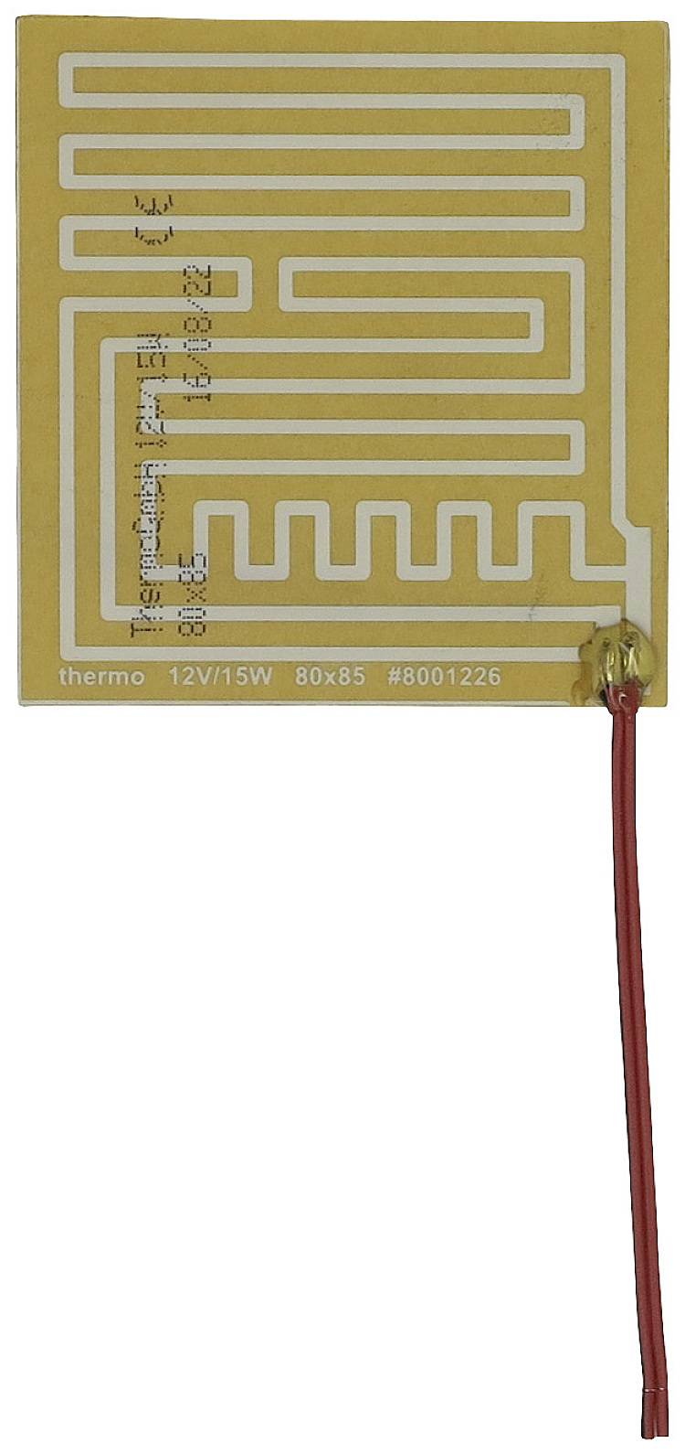 Thermo TECH polyester Feuille chauffante 12 V 15 W (L x l) 85 mm x 80 mm
