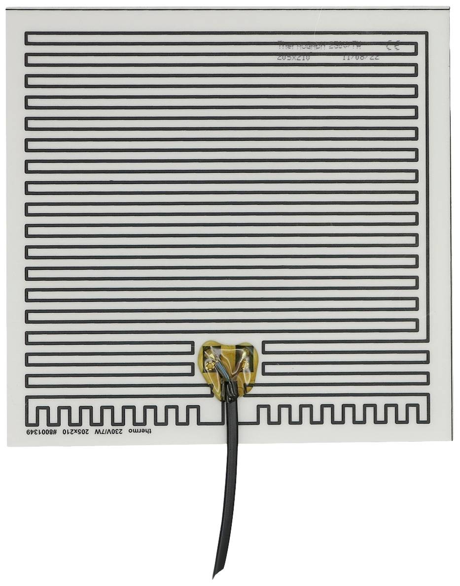 Thermo TECH polyester Feuille chauffante 230 V 7 W (L x l) 210 mm x 205 mm