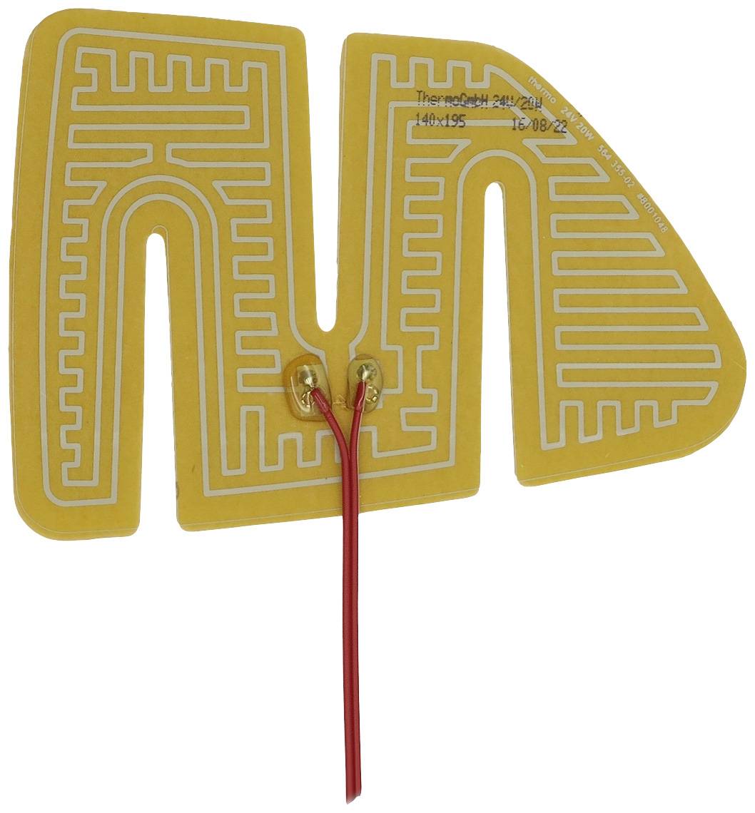 Thermo TECH polyester Feuille chauffante 24 V 20 W (L x l) 195 mm x 140 mm