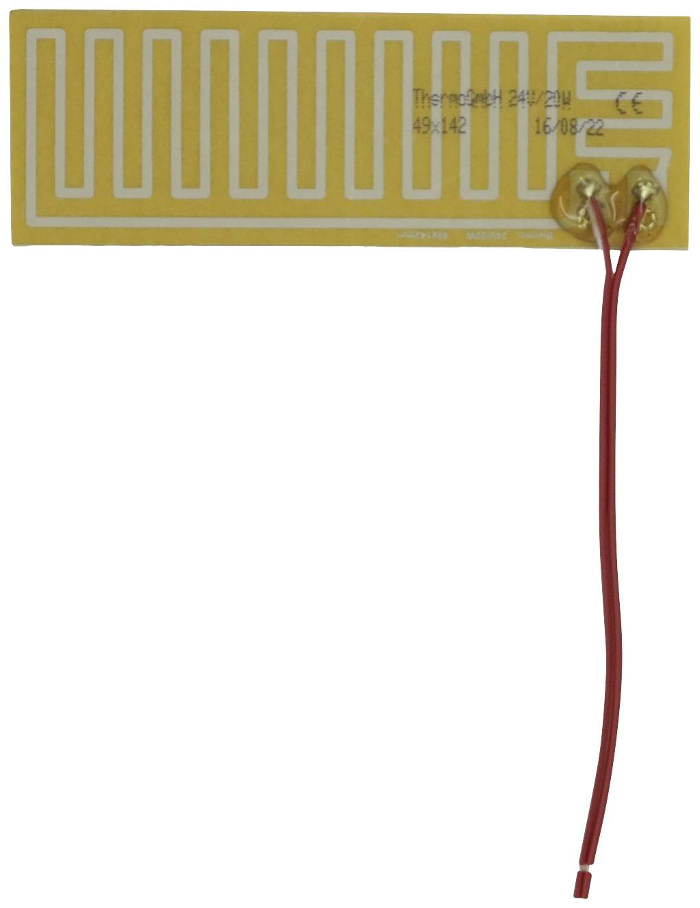 Thermo TECH polyester Feuille chauffante 24 V 20 W (L x l) 142 mm x 49 mm