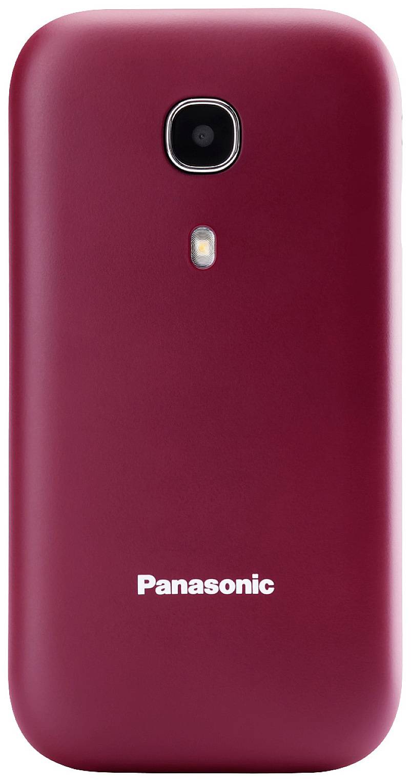 Panasonic KX-TU400 Téléphone portable à clapet pour séniors rouge