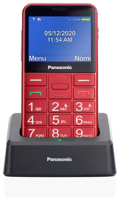 Panasonic KX-TU155 Téléphone portable pour séniors rouge