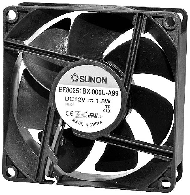 Sunon EF80252B1-1000U-A99 Ventilateur axial 24 V/DC (L x l x H) 80 x 80 x 25 mm
