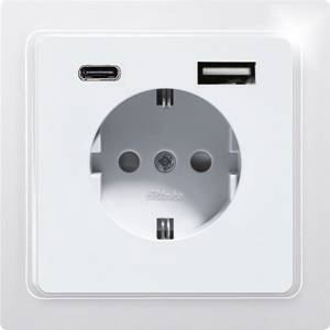 Eltako Insert Prise 2P+T blanc, blanc (RAL 9016) 30065897