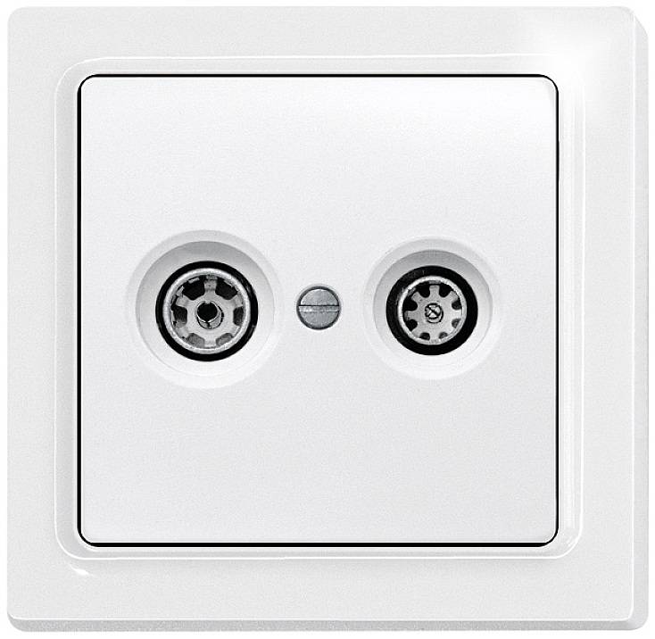 Eltako simple Cache Prise TV, radio blanc, blanc (RAL 9016) 30065838