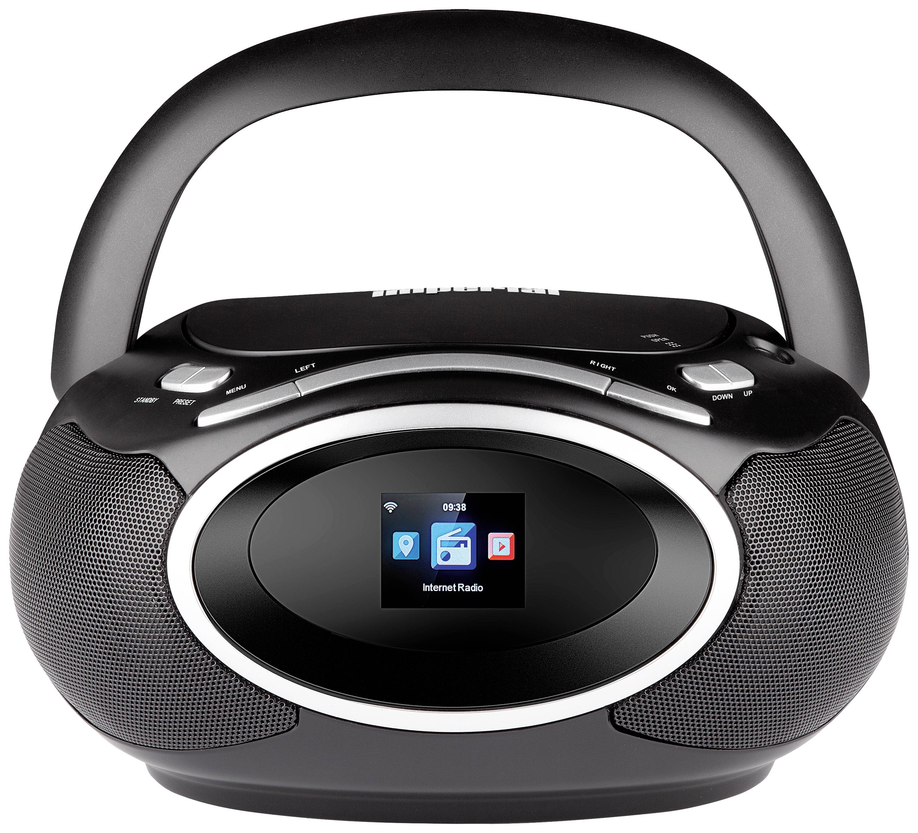 Imperial DABMAN PBB 3 Radio de table DAB+, FM, Internet Bluetooth, CD, radio internet avec télécommande noir
