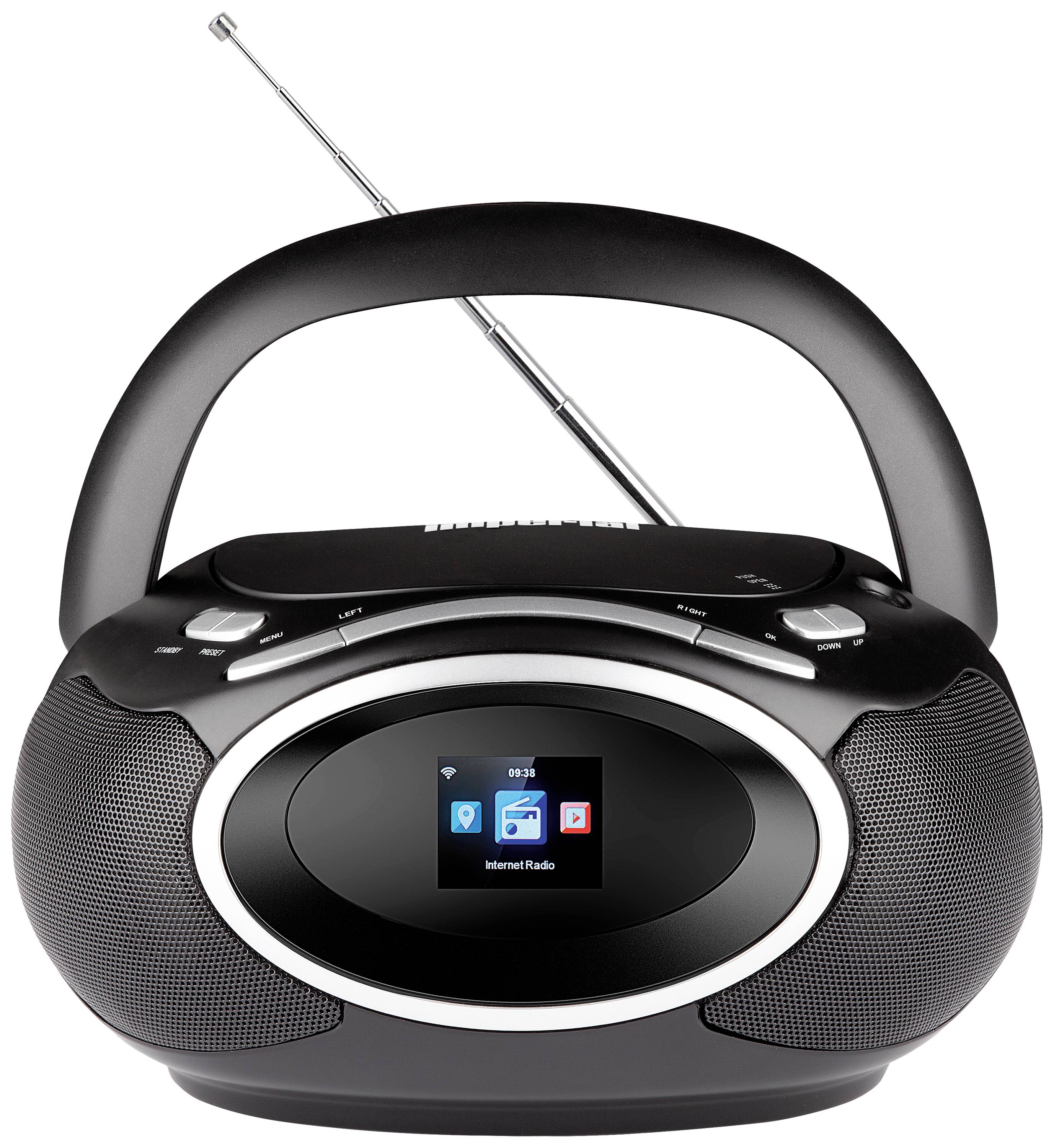 Imperial DABMAN PBB 3 Radio de table DAB+, FM, Internet Bluetooth, CD, radio internet avec télécommande noir