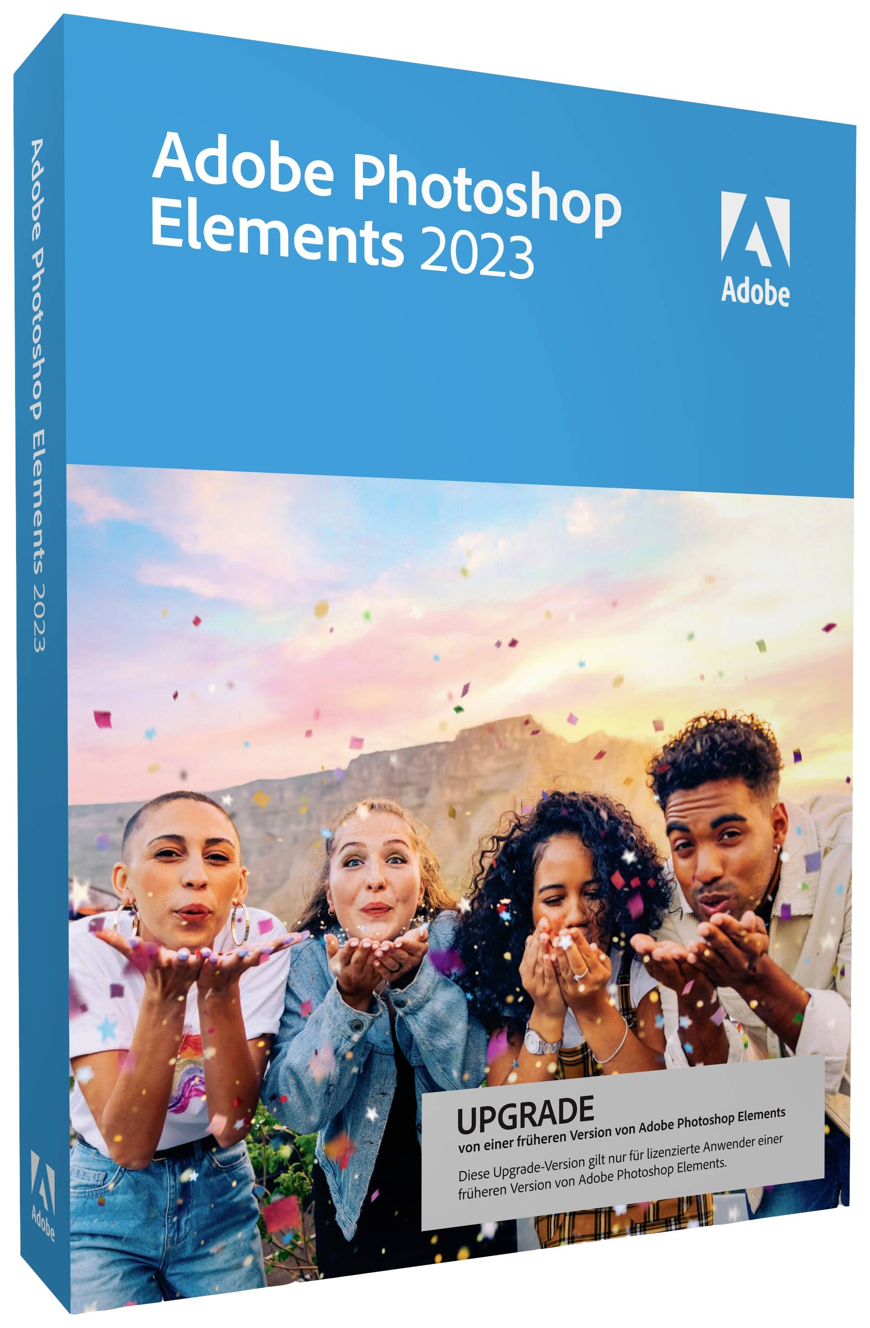 Adobe Photoshop Elements 2023 licence annuelle, 1 licence Windows, Mac Logiciel de retouche photo