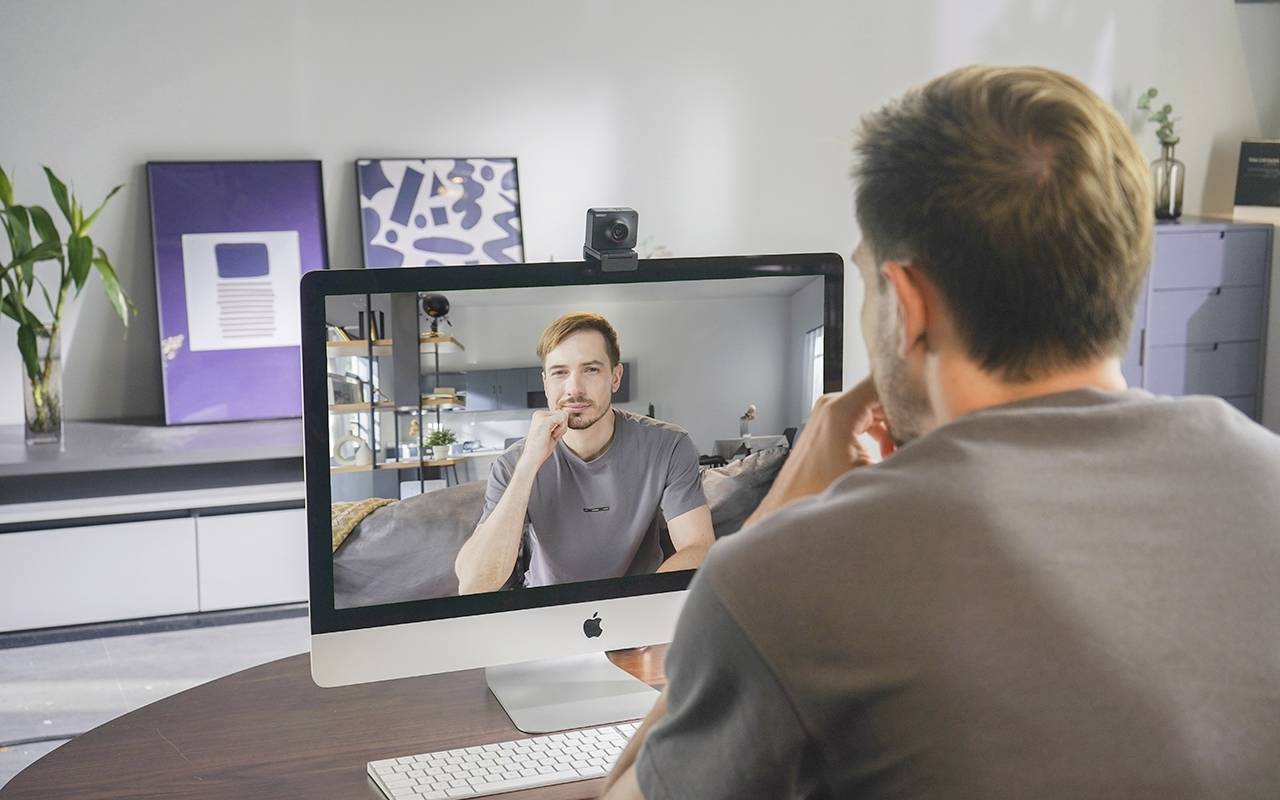 Webcam 4K Obsbot Meet 4K 3840 x 2160 Pixel support à pince