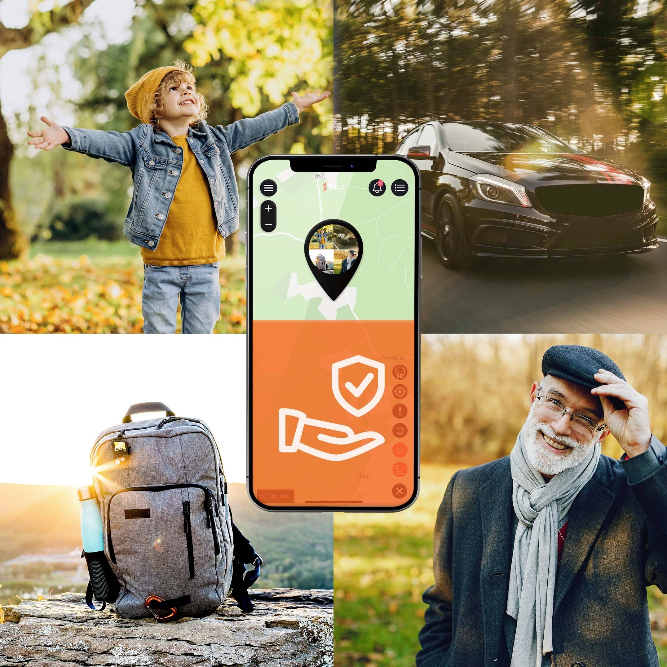 PAJ GPS ALLROUND FINDER 4G Traceur GPS traceur de personnes, traceur multifonction, traceur de bagages noir 1 pc(s)