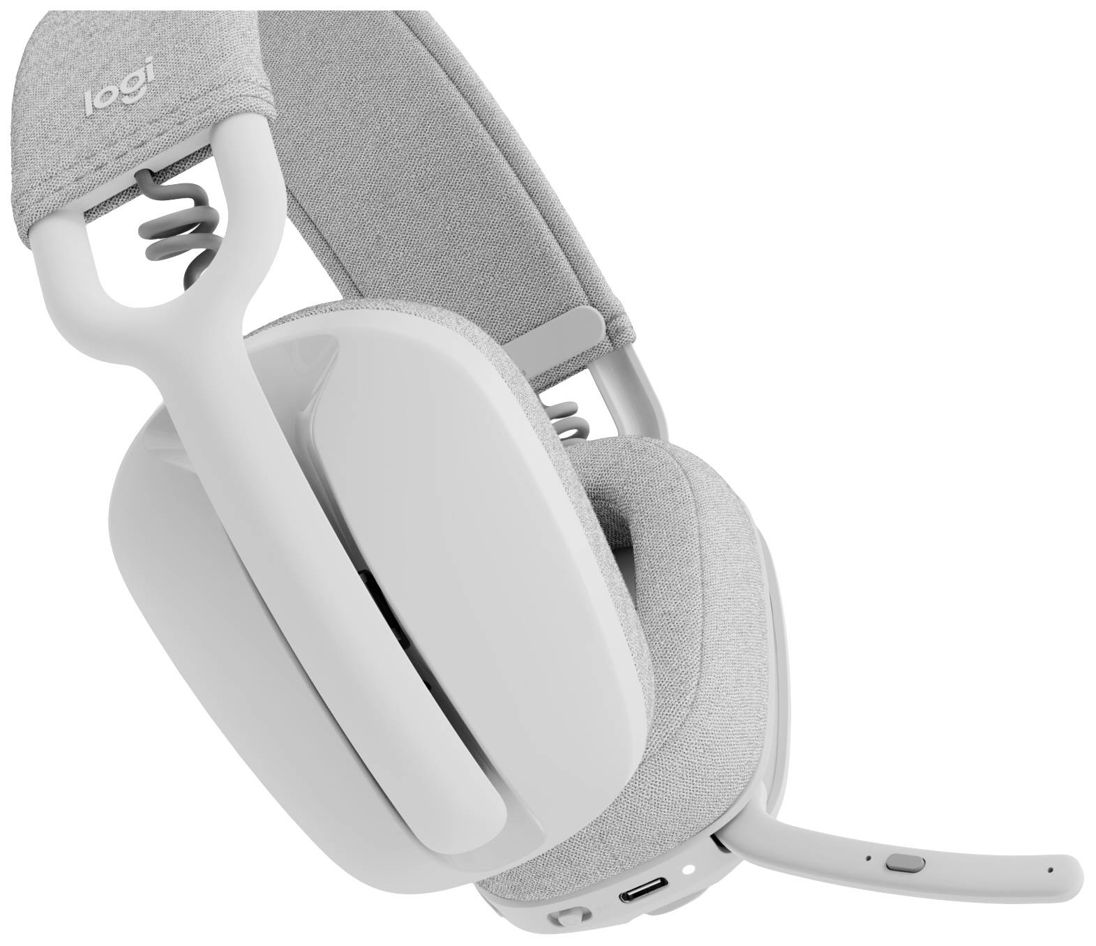 Logitech ZONE VIBE 100 Micro-casque supra-auriculaire Bluetooth Stereo blanc Suppression du bruit du microphone, Noise Cancelling