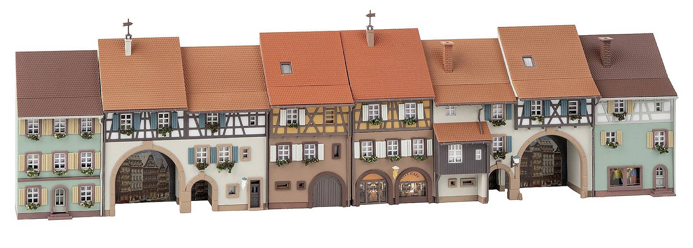 Faller 232174 N 6 maisons à reliefs de la vieille ville