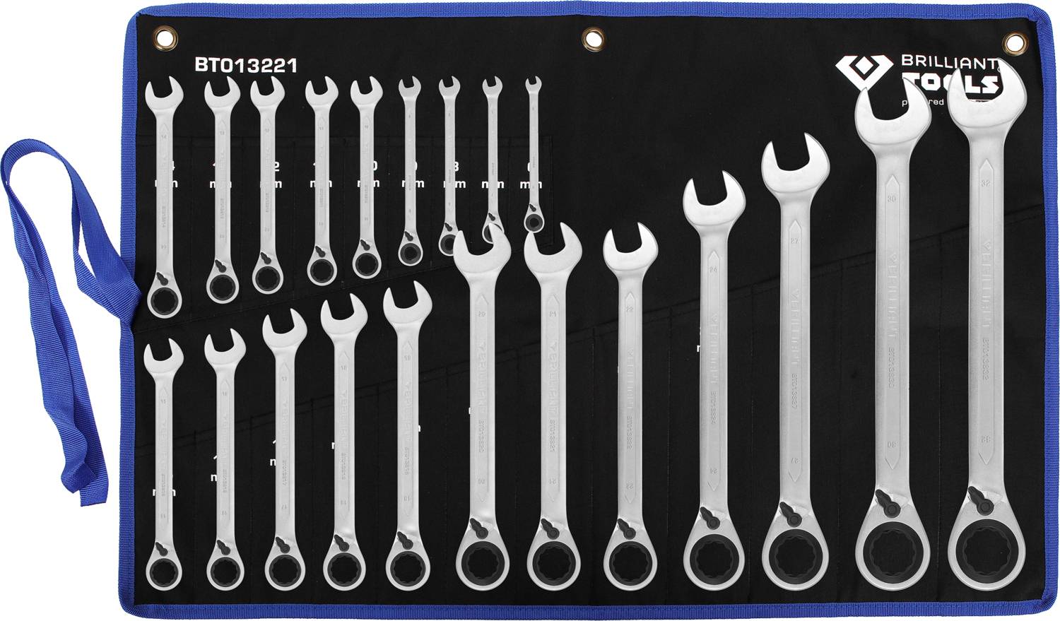 Brilliant Tools BT013221 BT013221 Jeu de clés à œil à cliquet