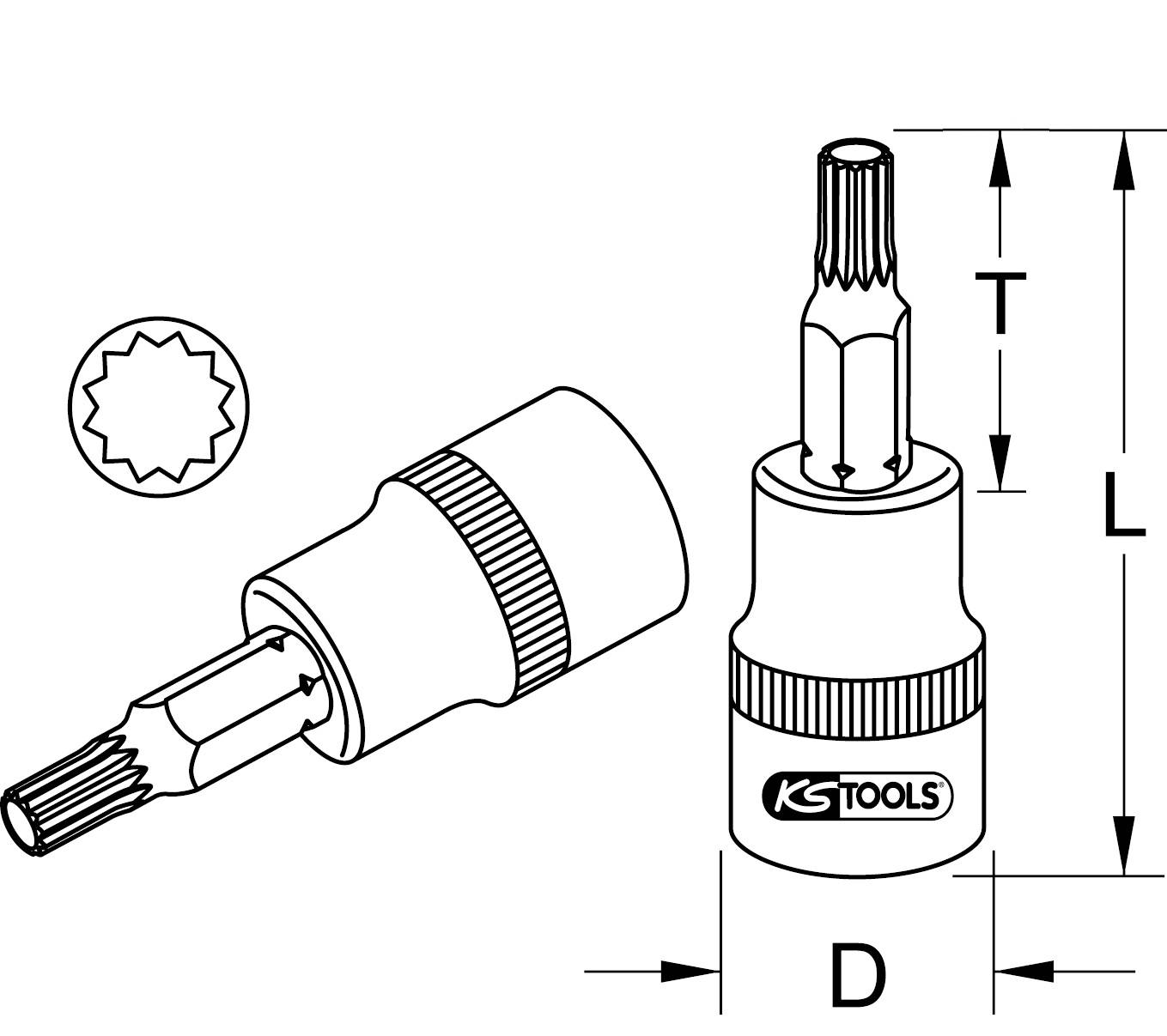 KS Tools 9113920 Douille