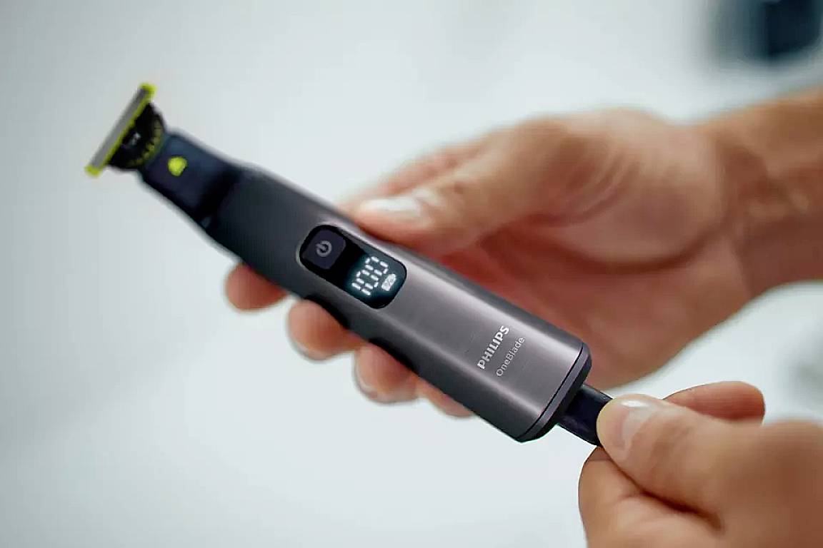 Philips Bodycare OneBlade Pro 360 Rasoir lavable vert, noir