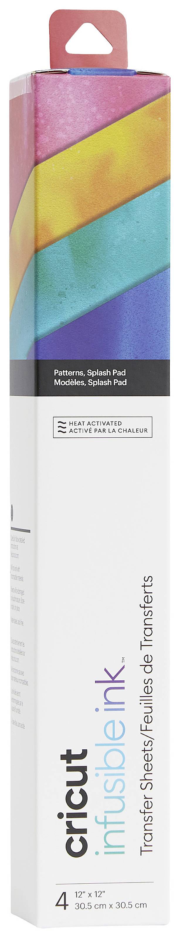 Cricut Infusible Ink™-Transferfolie, gemustert, Splash Pad Feuilles de transfert multicolore