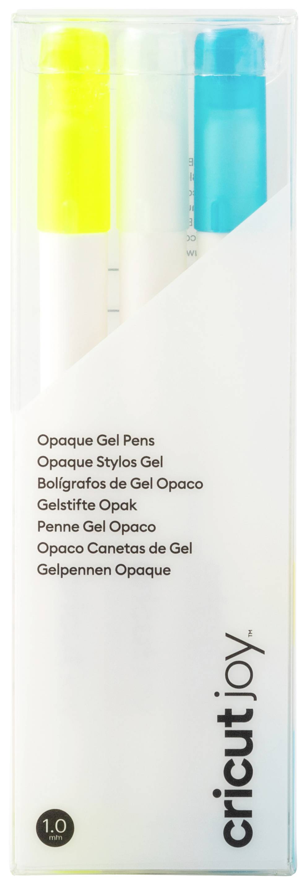 Cricut Joy™ Gel 1,0 mm, 3er Set de broches blanc, bleu, jaune