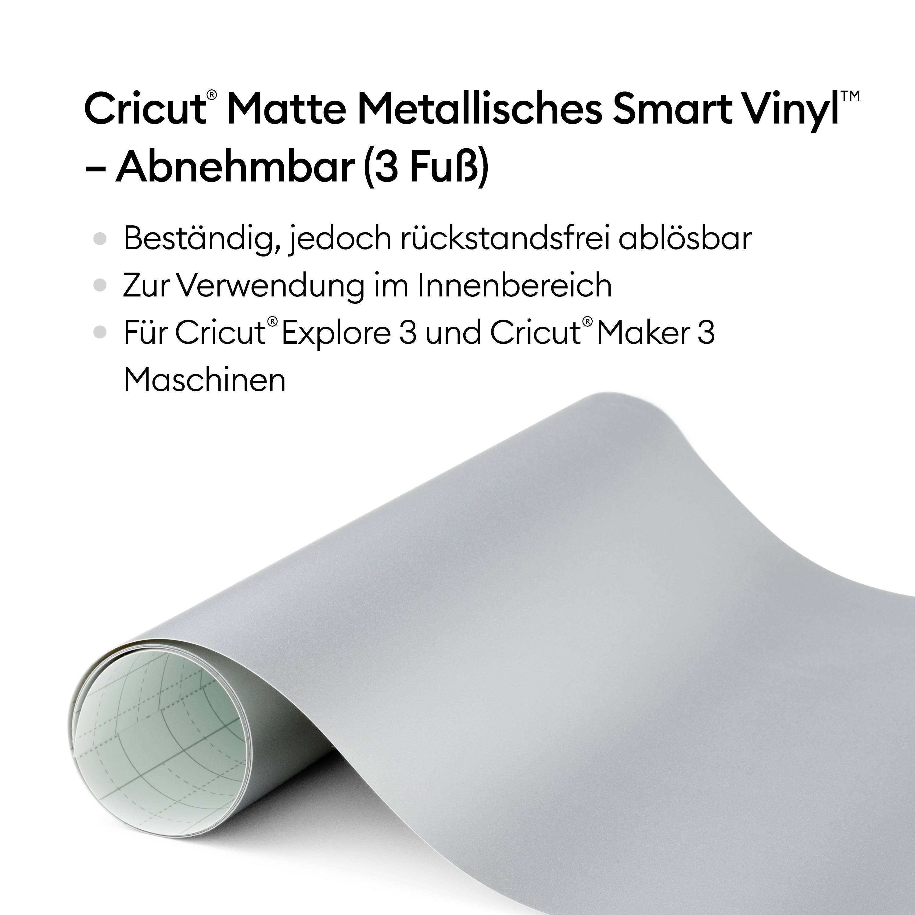 Cricut Smart Vinyl Removable Film argent