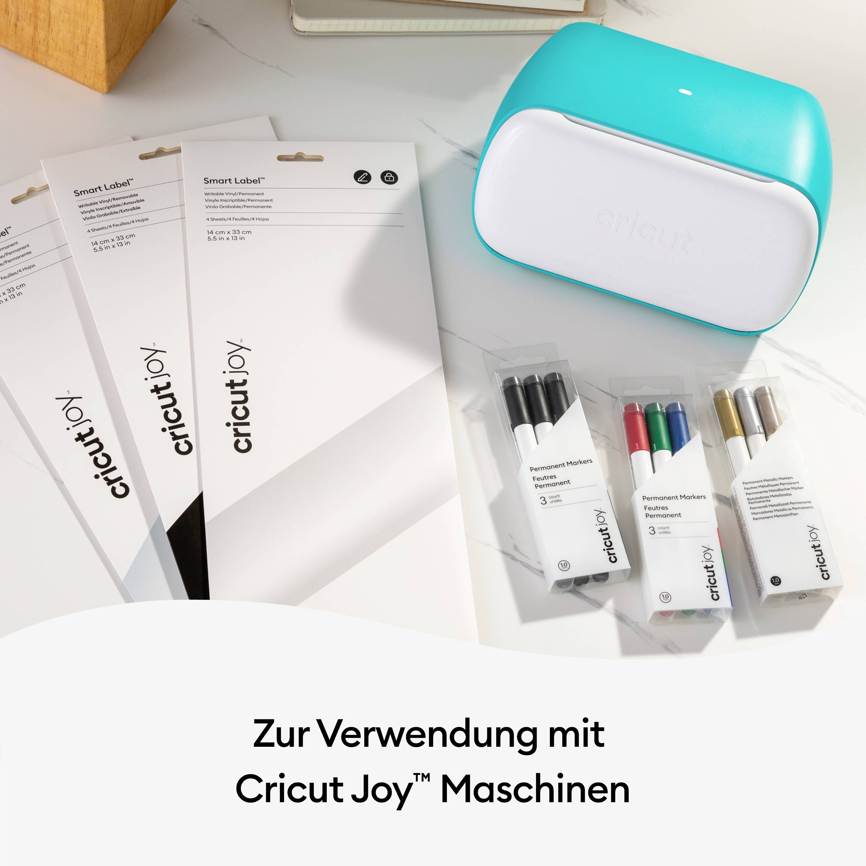 Cricut Joy™ Smart Vinyl™ Permanent 4er Film blanc