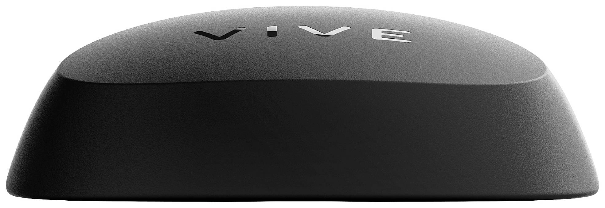 Tracker électronique noir avec le mot 'VIVE' sur le dessus, utilisé pour la réalité virtuelle.