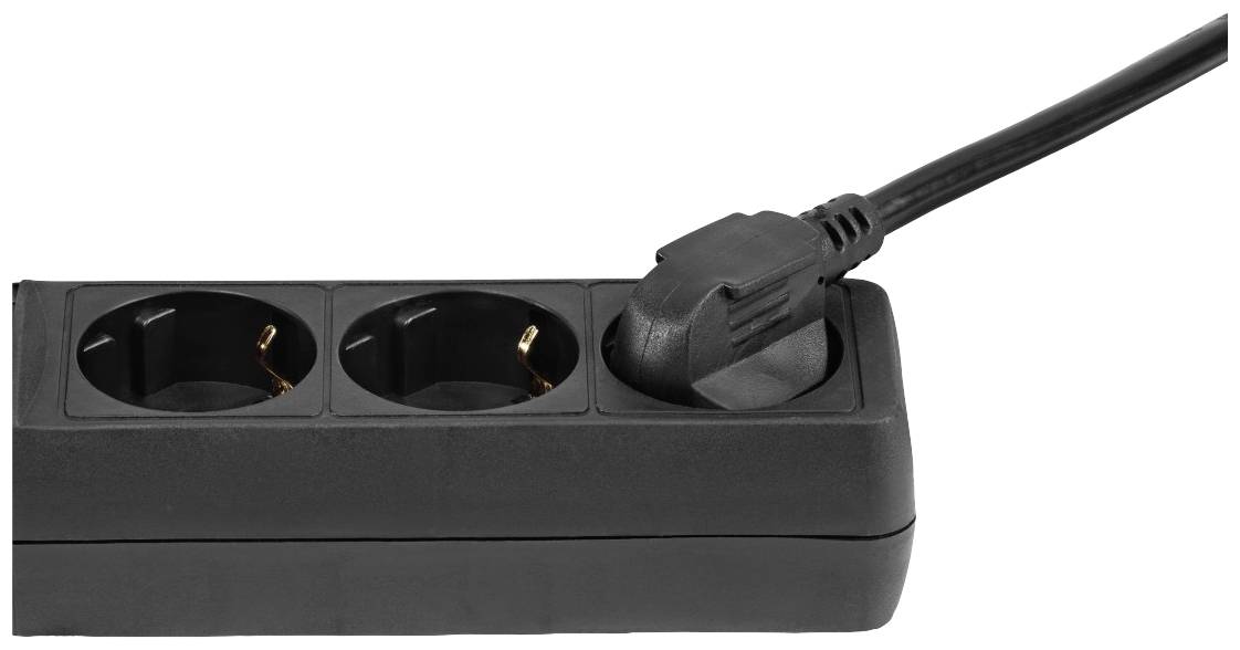 Bloc multiprise avec interrupteur Hama 00223005 noir contact de protection 1 pc(s)