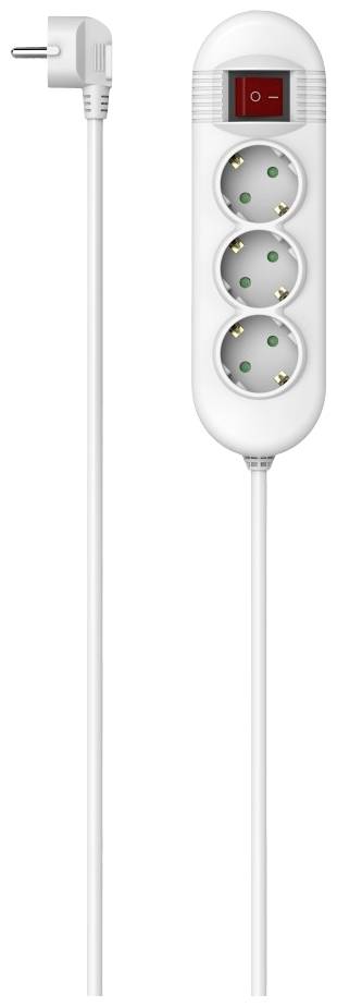 Bloc multiprise avec interrupteur Hama 00223021 blanc contact de protection 1 pc(s)