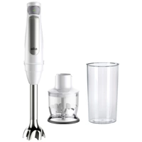 Braun MQ7020 WH Mixeur plongeant 1000 W sans BPA, réglage de la vitesse en continu, avec blender blanc, argent Braun MQ7020 WH Mixeur plongeant 1000 W sans BPA, réglage de la vitesse en continu, avec blender blanc, argent