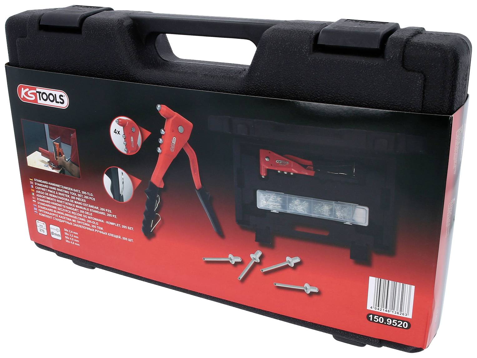KS Tools 1509520 Pince à riveter manuelle