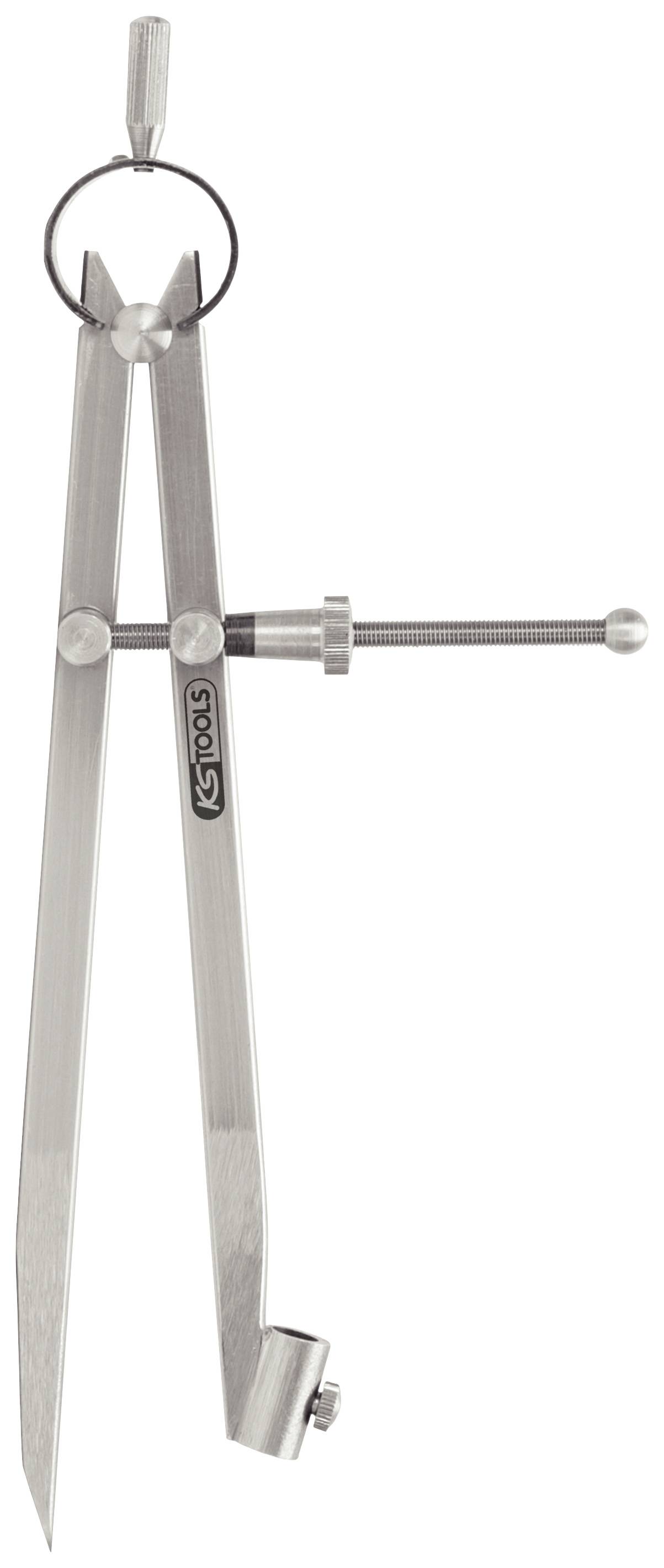 KS Tools 3000411 Compas droit Acier à outils