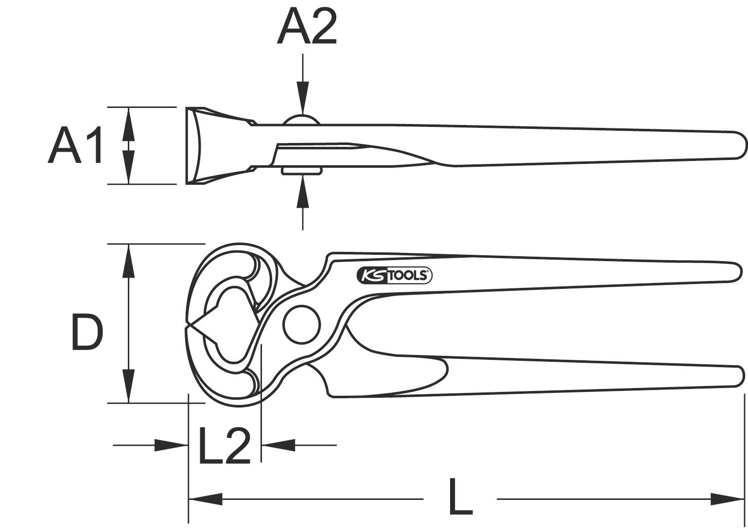 KS Tools 9620640 Tenaille 1 pc(s)