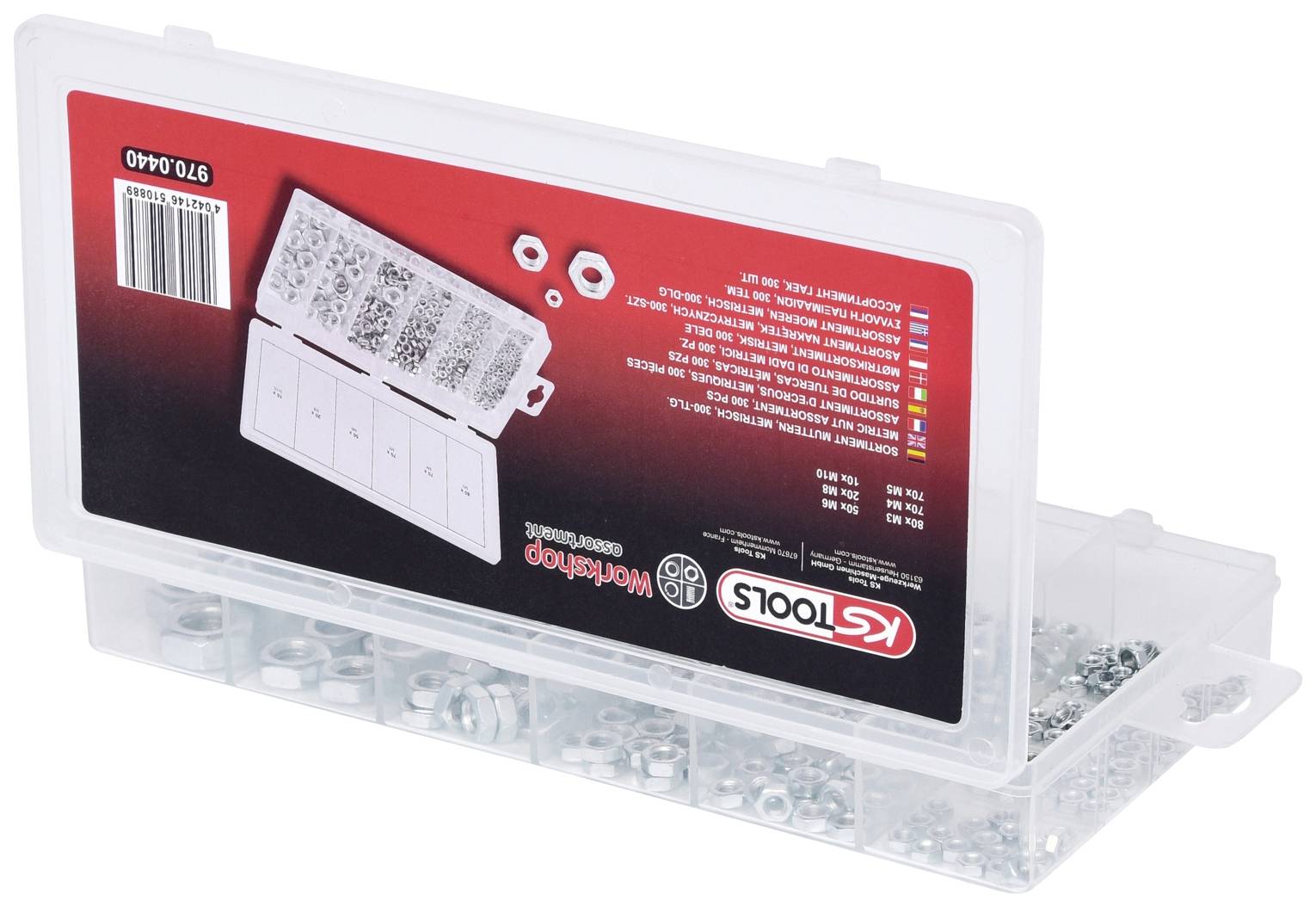 KS Tools 970.0440 9700440 Assortiment d'écrous 1 pc(s)