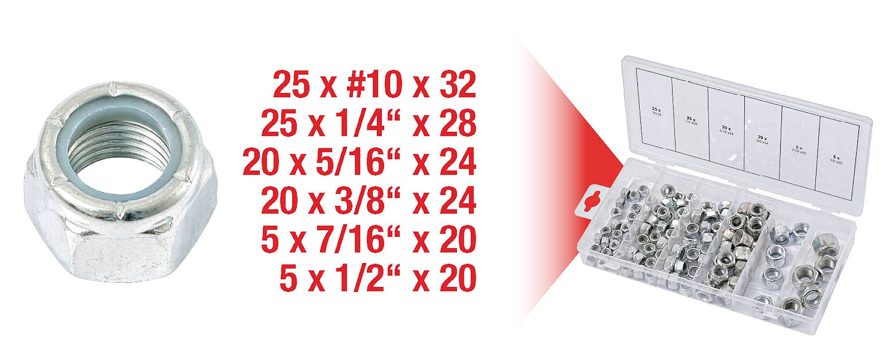 KS Tools 970.0490 9700490 Assortiment d'écrous 1 pc(s)