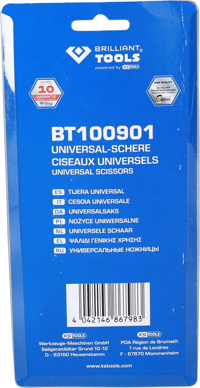 Brilliant Tools BT100901 Ciseaux universels