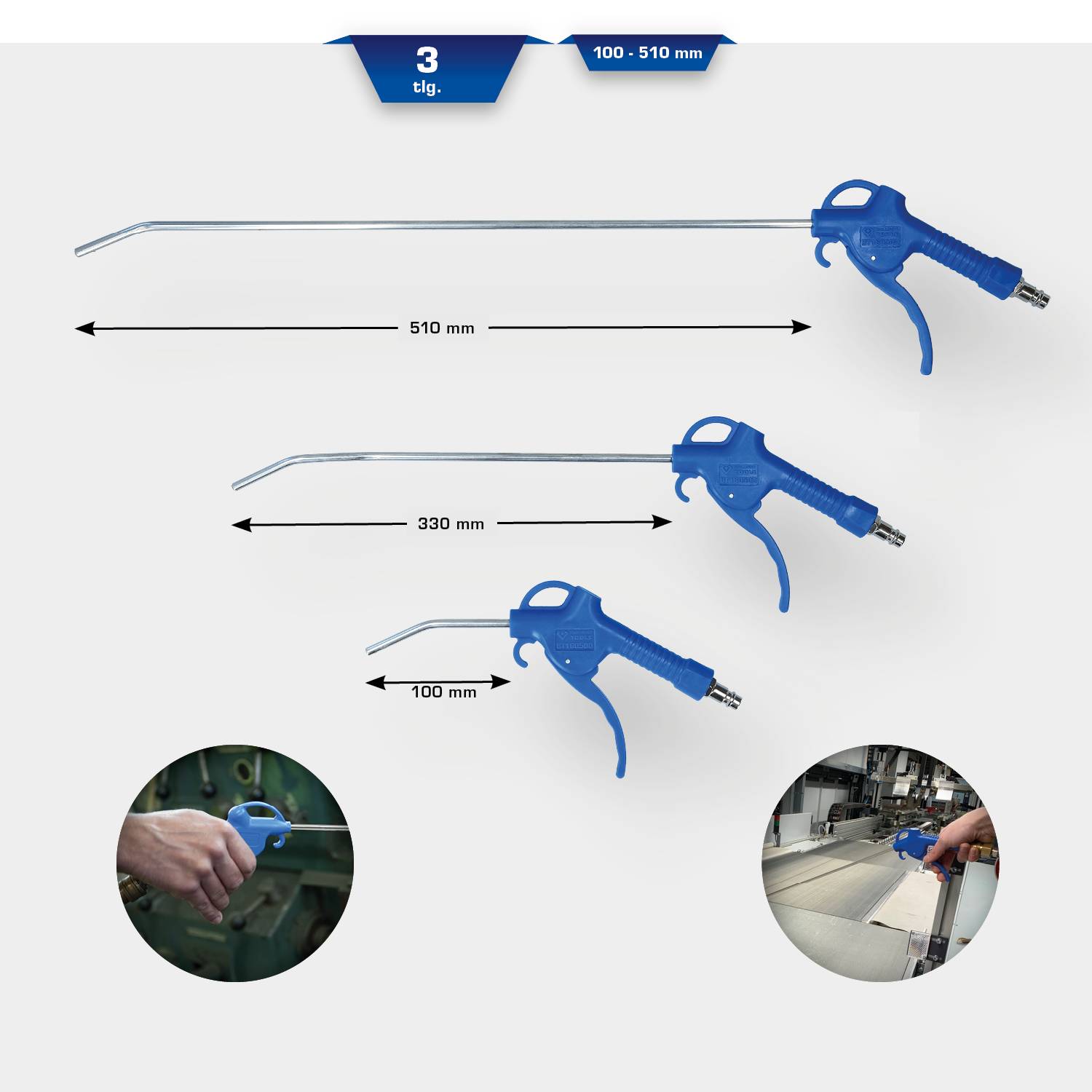Brilliant Tools BT160500 Souflette à air comprimé 6.3 bar