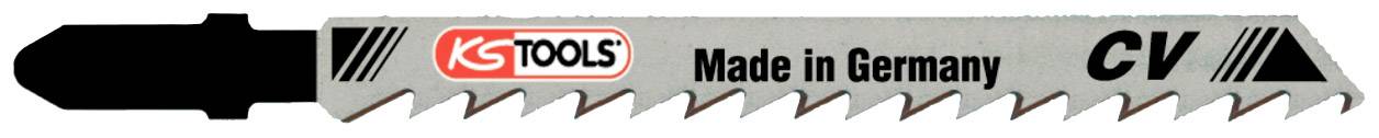 KS Tools 1293103 Lame de scie sauteuse, CV, 100 mm, 4 mm, T101D, Lot de 5 5 pc(s)