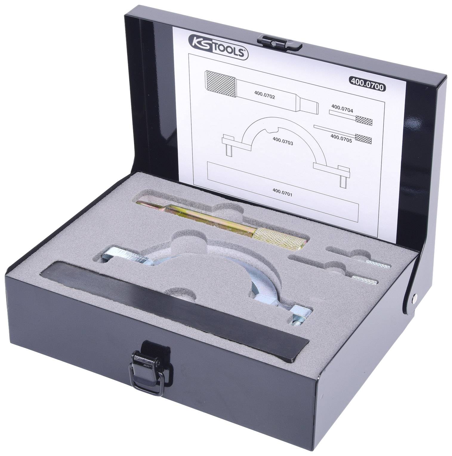 KS Tools 4000700 Jeu d'outils pour moteur pour GM / Isuzu / Opel / Saab, 5 pièces