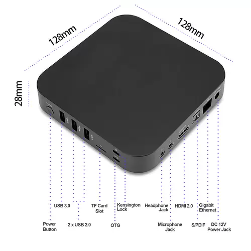 Minix Mini-PC Android X35i plus ARM Cortex RK3566 Cortex-A55 Quad-Core 1.8 GHz 2 GB RAM 32 GB eMMC ARM Mali-G52 Android 11.0 X35i Minix Mini-PC Android X35i plus ARM Cortex RK3566 Cortex-A55 Quad-Core 1.8 GHz 2 GB RAM 32 GB eMMC ARM Mali-G52 Android 11.0 X35i