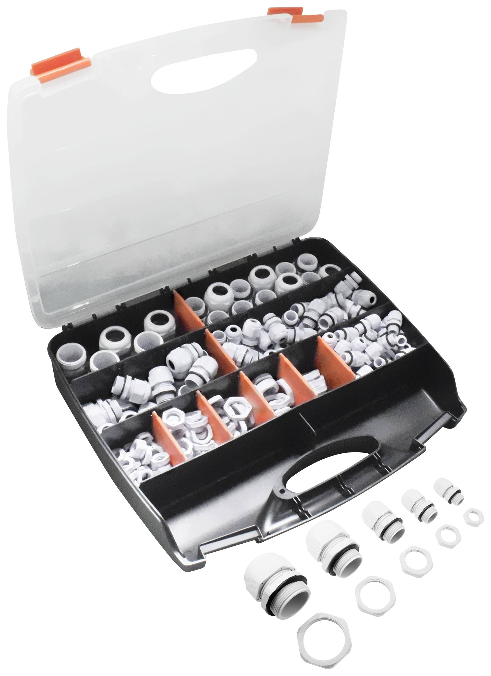 Quadrios 2102CA115 Assortiment de presse-étoupes PA66 blanc 224 pc(s)