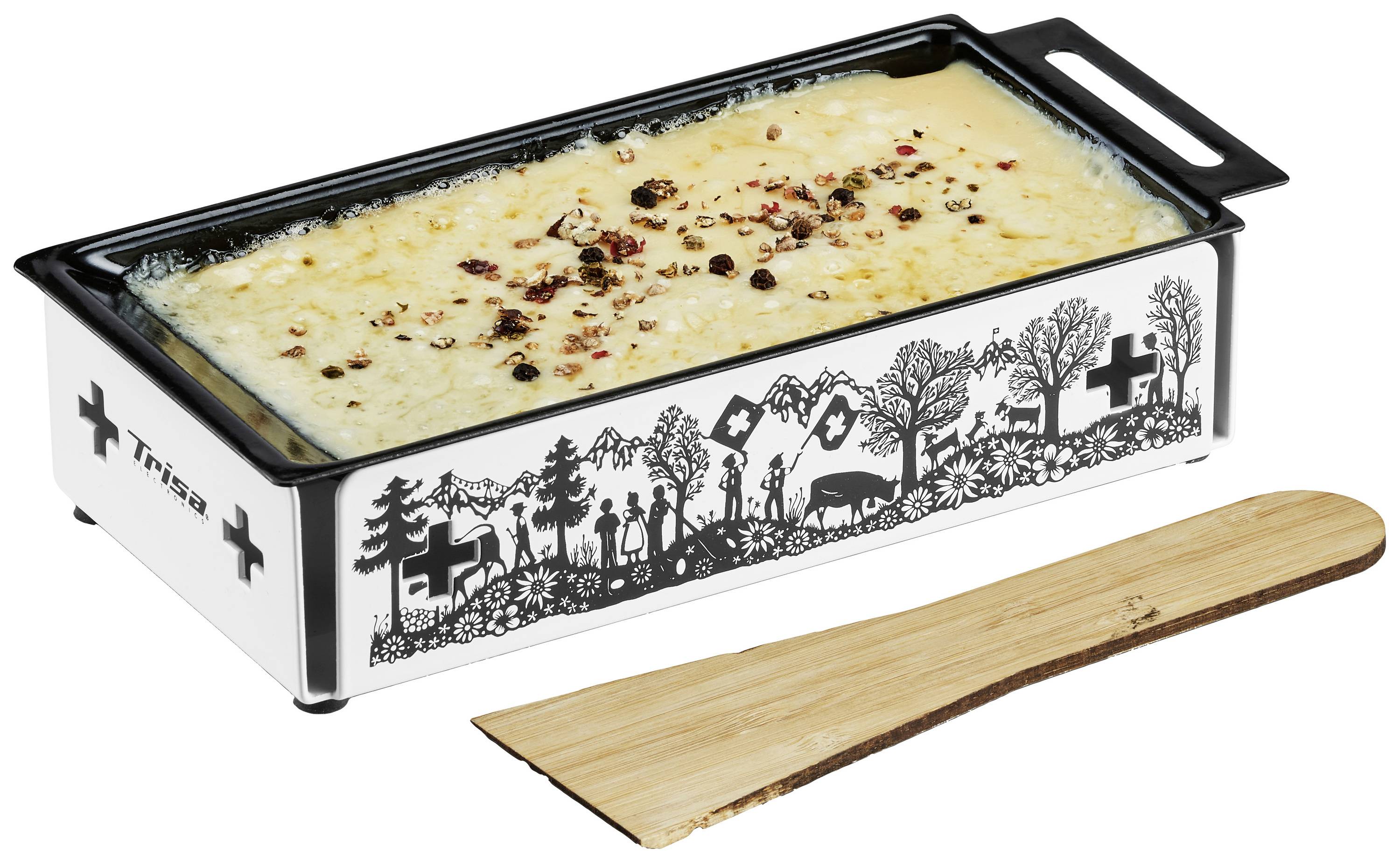 Trisa Ktchenette Appareil à raclette blanc, noir