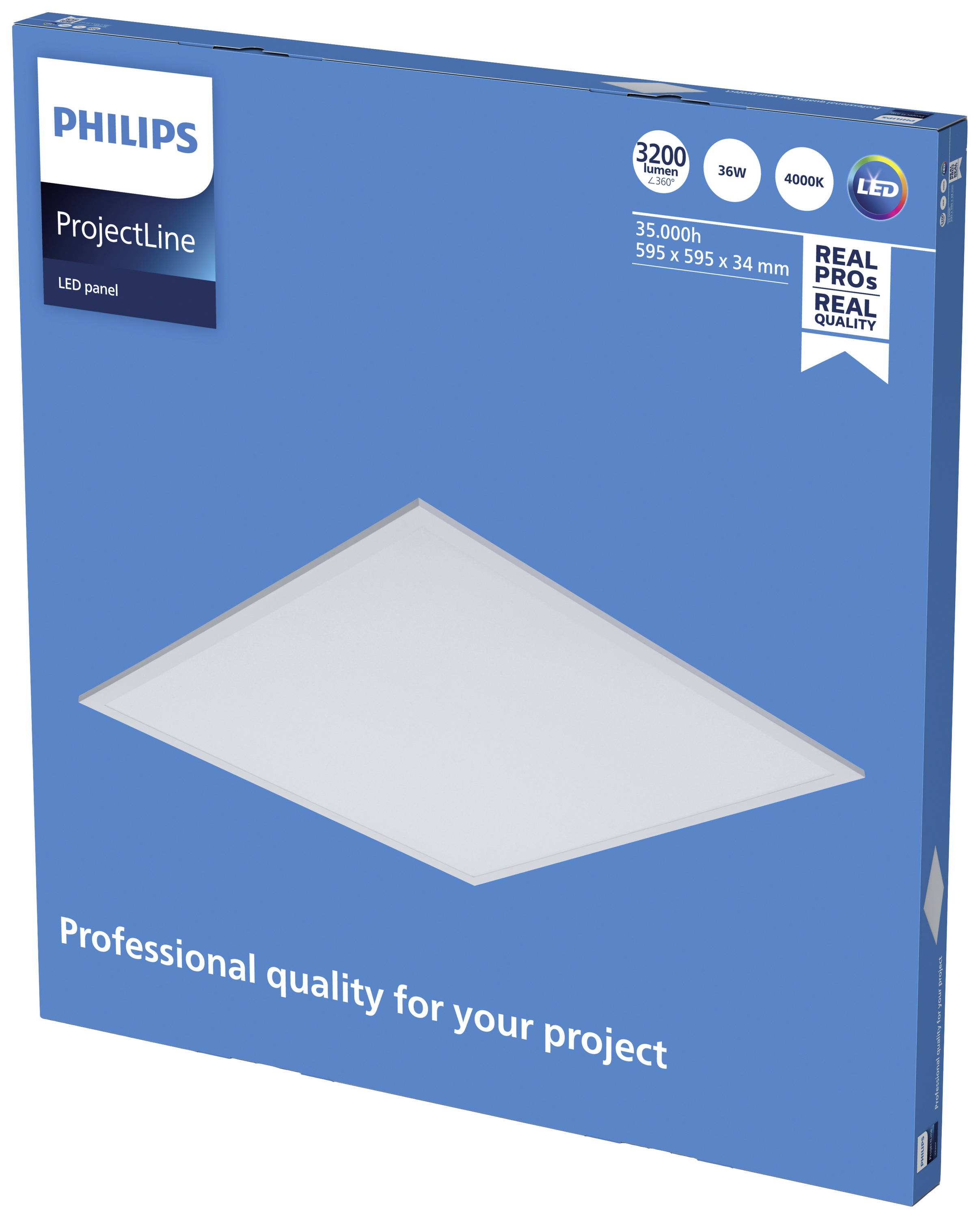 Philips LED ProjectLine 8719514955271 Panneau à LED 28 W blanc naturel blanc