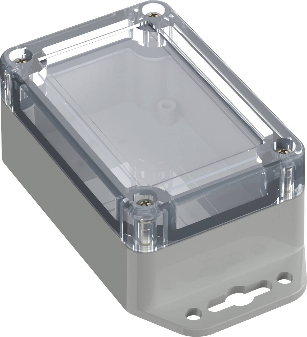 TRU COMPONENTS TC-10860428 Cloche à bride Polycarbonate gris clair 1 pc(s)