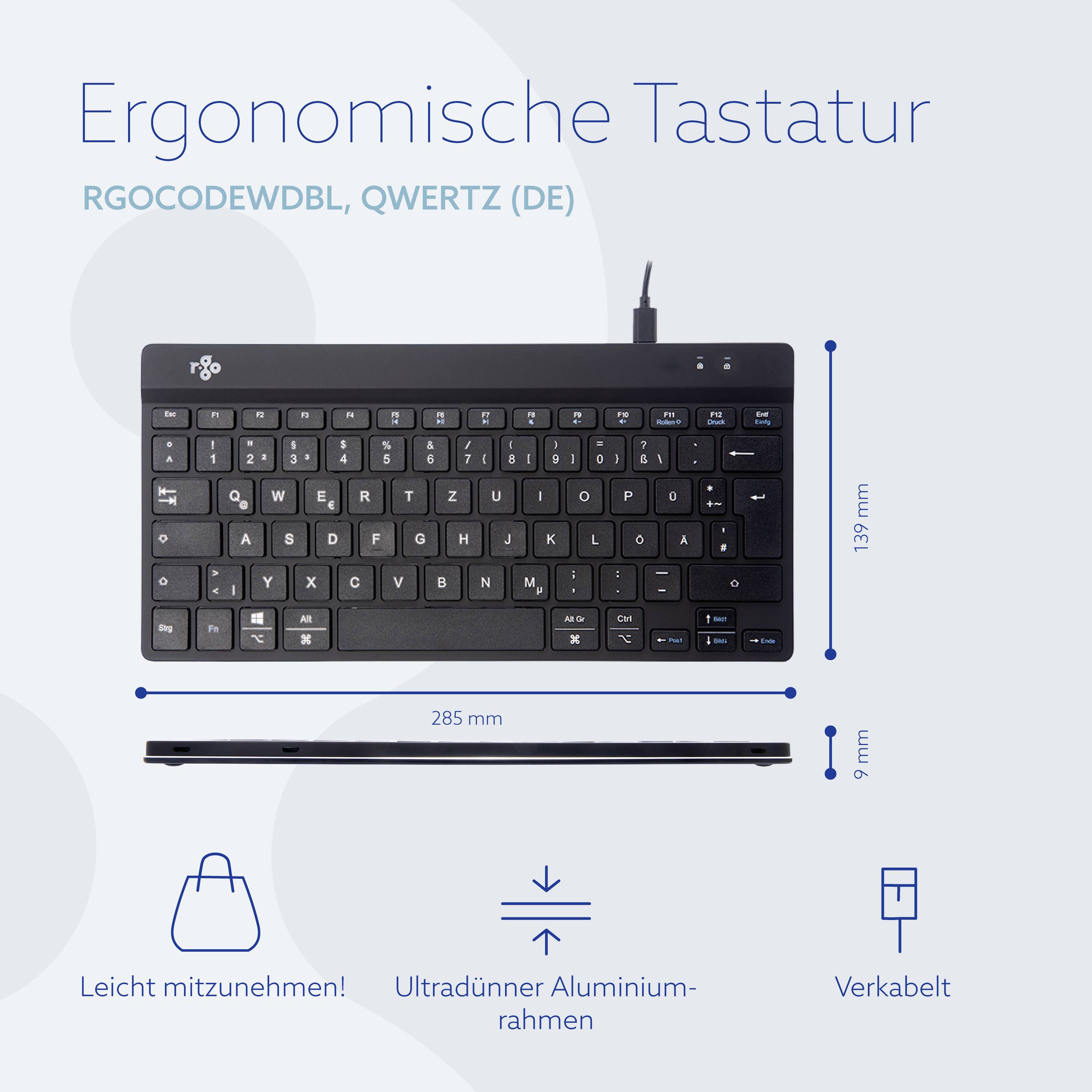 R-Go Tools Rgocodewdbl Tastatur 1 St.