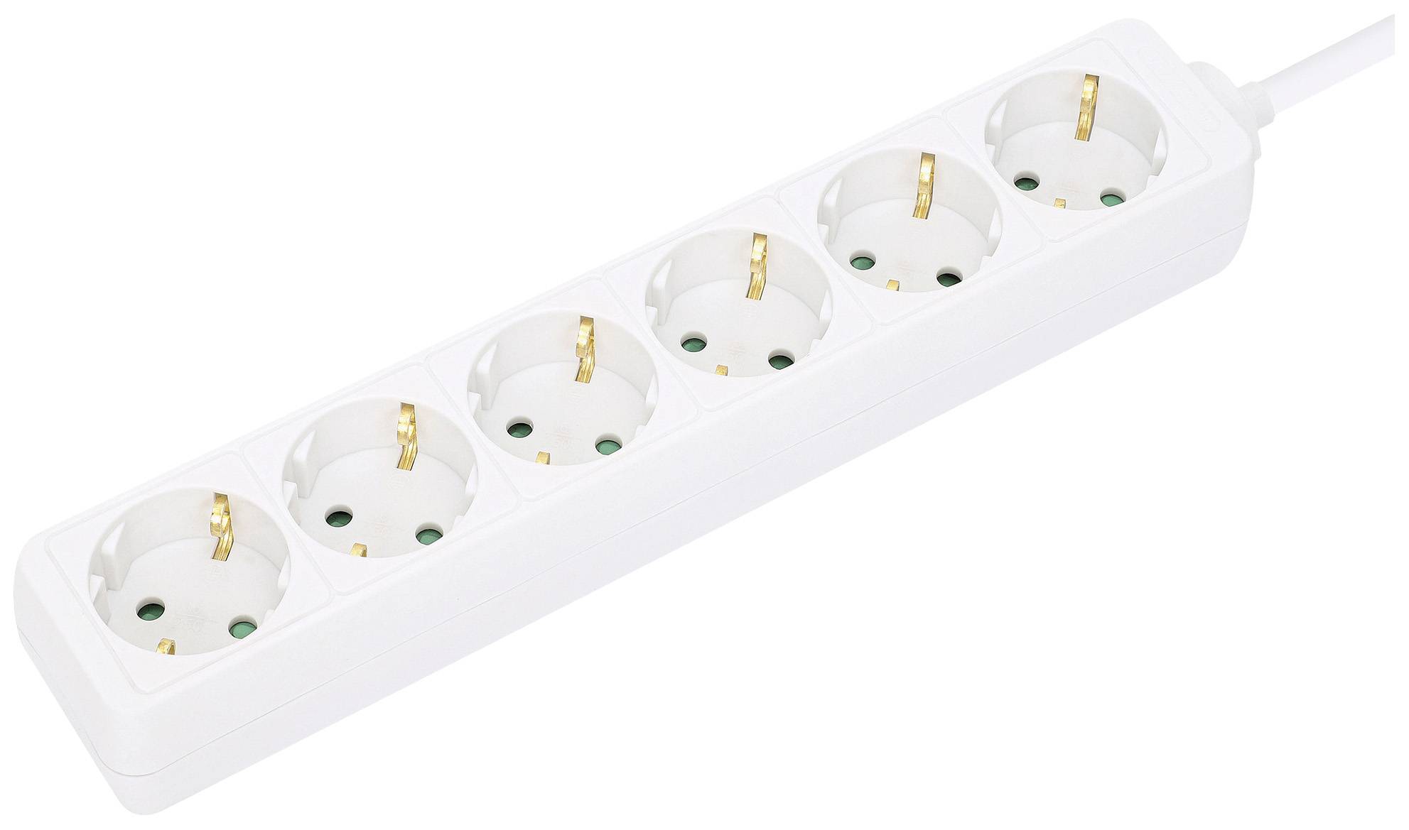 Multiprise Manhattan 168304 blanc contact de protection 1 pc(s)