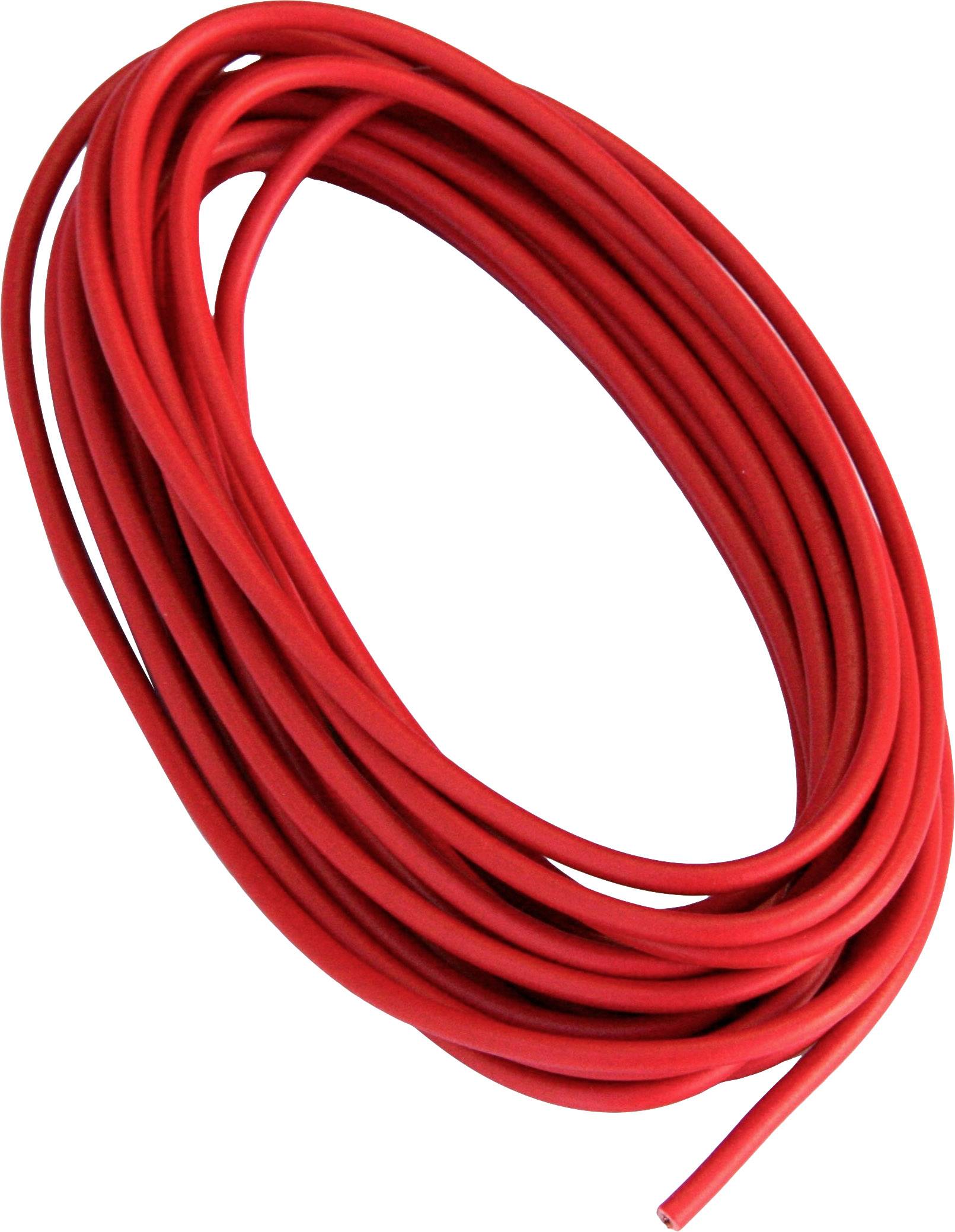 IWH Câble de véhicule 5 m, 1,5 mm², rouge