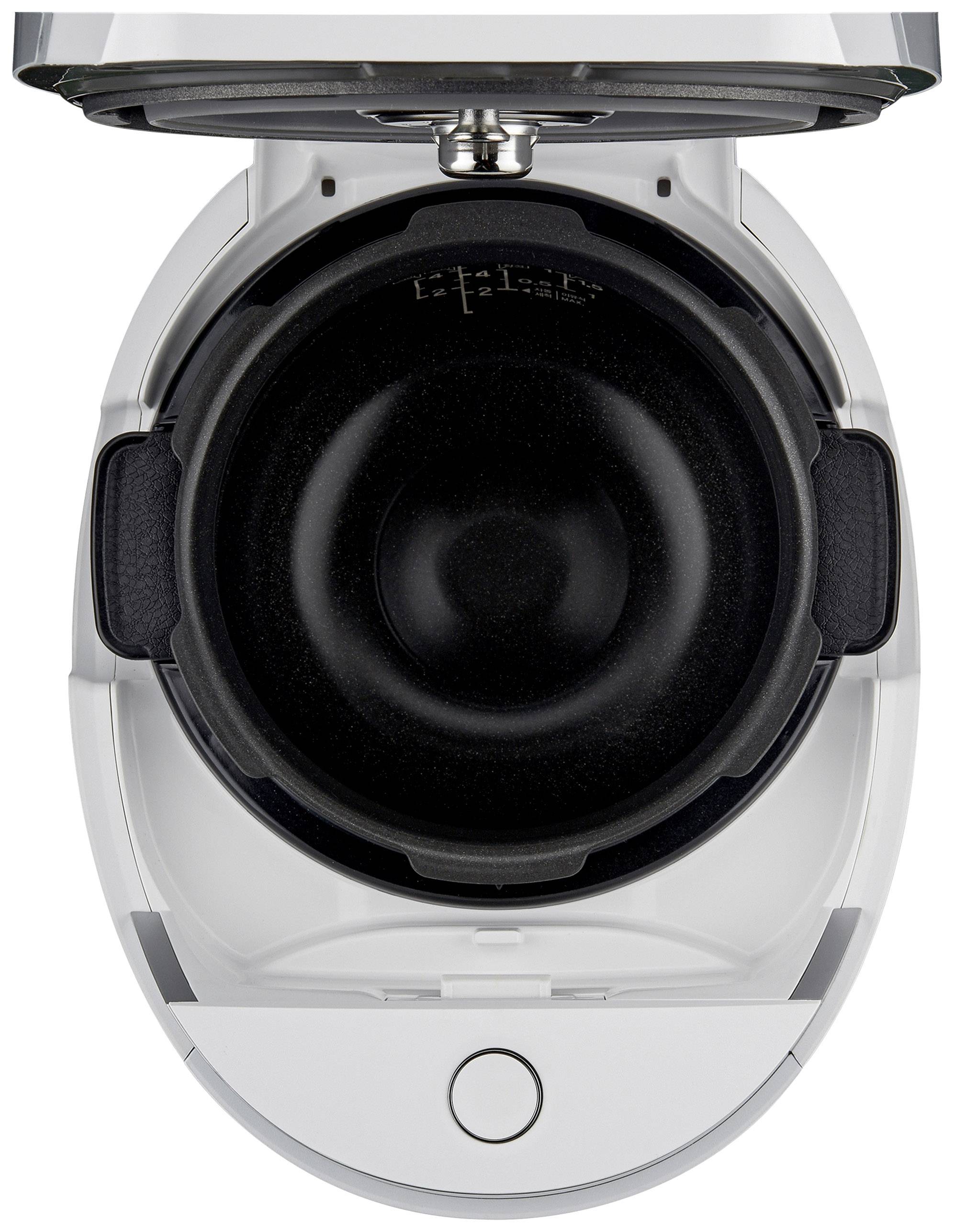 Cuckoo CRP-LHTR1009F Cuiseur à riz blanc, argent avec verre doseur