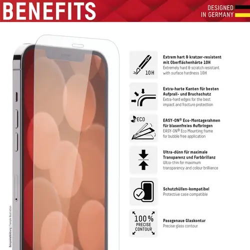 DISPLEX Real Glass Verre de protection d'écran Apple iPhone 14 Pro 1 pc(s) anti-traces de doigts, résistant aux éraflures 1699 DISPLEX Real Glass Verre de protection d'écran Apple iPhone 14 Pro 1 pc(s) anti-traces de doigts, résistant aux éraflures 1699