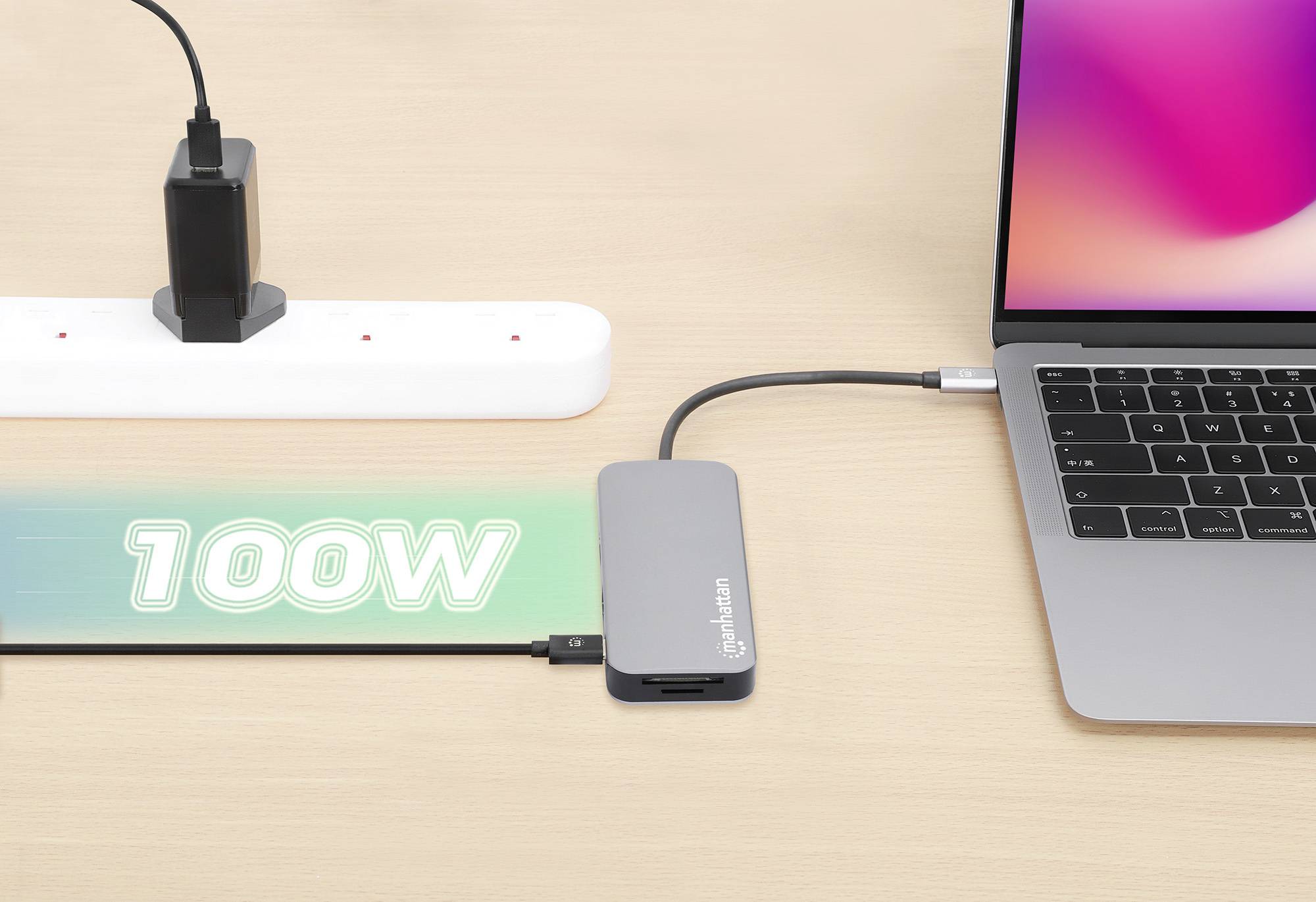 Manhattan 130615 Station d'accueil USB-C® alimentation USB-C®